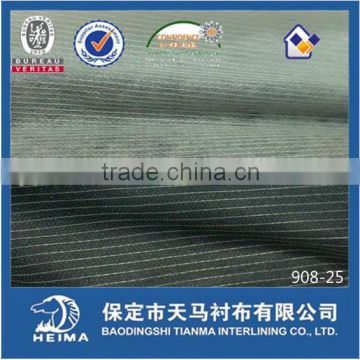Stitch bonded non woven fusible interlining for suit jacket uniform