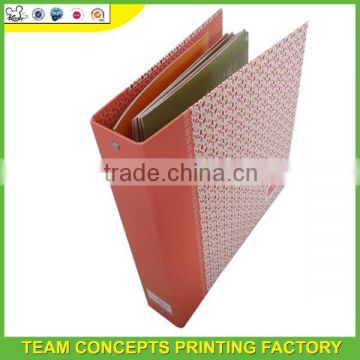 China supplier printing ring binder paper folder