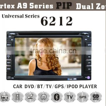 6212 6.2inch HD 1080P BT TV GPS IPOD touch screen car dvd player