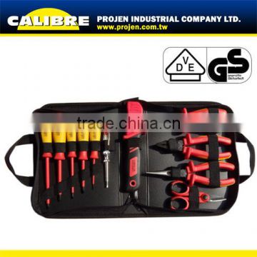 CALIBRE 12PC VDE Ratchet and cable cutter, screwdrivers