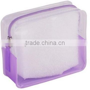 Wholesale Red Transparent Makeup Bag, Make Up Bag, PVC Cosmetic Bag