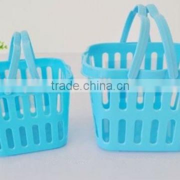 plastic containers with handle square basket