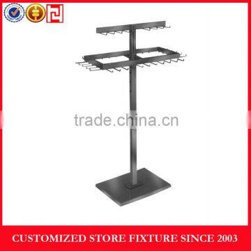 Fashion 4 way metal belts display stand