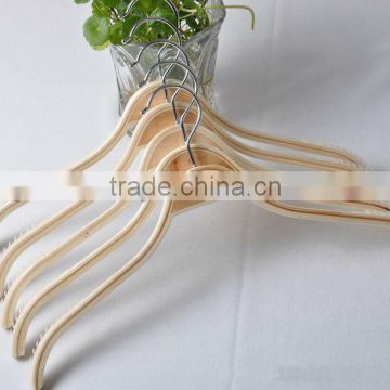 Men's plywood hangers with anti-slip strip(44 cm)