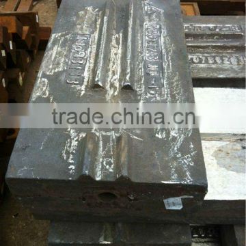 High manganese steel casting scrap shredder breaker bar manufacturer supplier