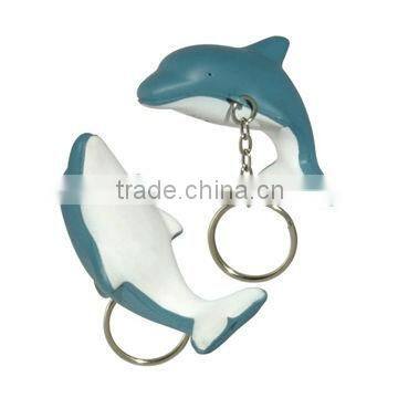 2013 dolphin shaped key chain,festival gift,pu key chain