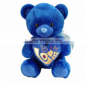 JM8816 Plush Toy for Valentine's Day, Colorful Bear with Heart