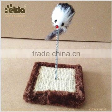 Fixed Spring Cat Scratcher, Spring Tumbler Mouse Cat Toy