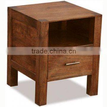 wooden bedside