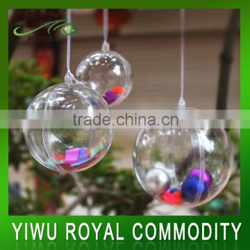 New Plastic Clear Christmas Wish Balls Ornaments