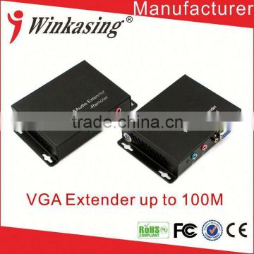 Ethernet cable VGA extender UTP VGA Audio/Video 100m in aluminum shell