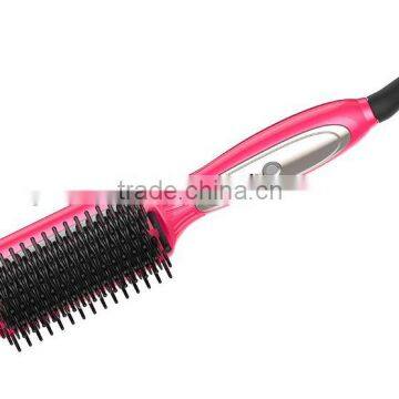 New Design hair styling tools LED Electric Hair Straightener Brush