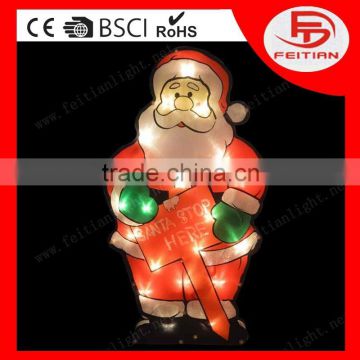 christmas new type lighting decorative with santa claus new style led pvc light