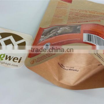 custom different material 500g coffee bean bag