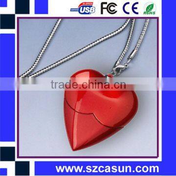 hot sell factory outlet cheap customizable heart shape flash usb 2.0