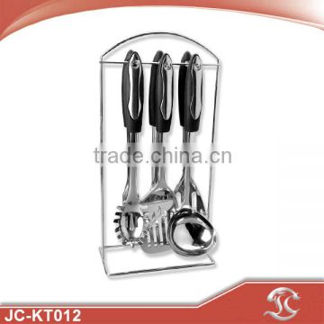 Stainless steel kitchen accessories tool set with holder