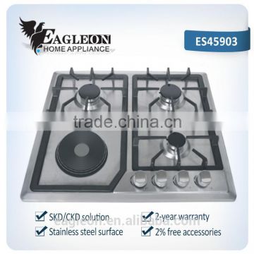 Eletronic gas hob 3 gas burner + hot plate 4 gas stove /gas cooker/gas cooking kitchenware