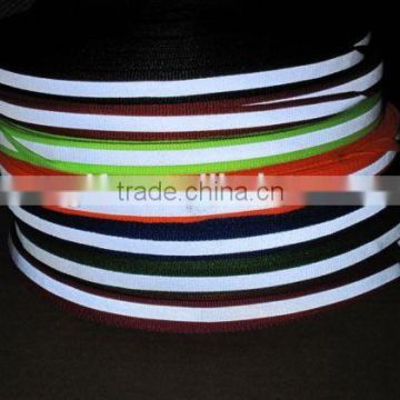 Reflective Fabric Tape Strip Edging Braid Trim with colors for lanyard