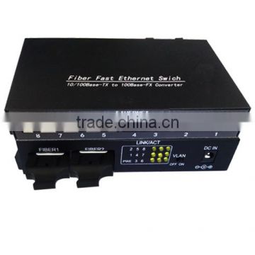 10/100M 2fiber +6utp(rj45) fiber optic switch
