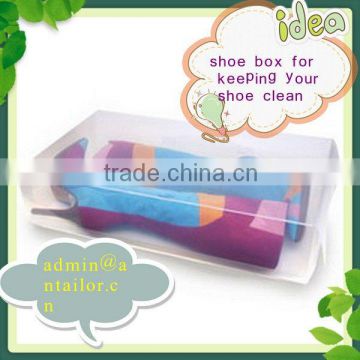 clear ladies PP shoe box for storage