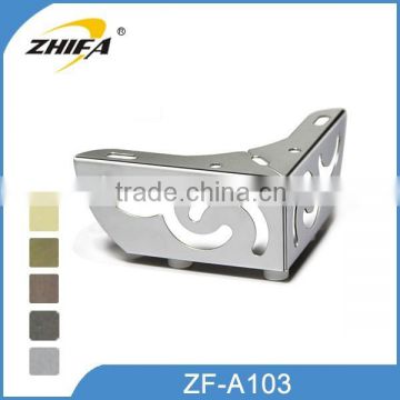 ZF-A103 high quality metal sofa legs replacement, sofa leg manufacturers, bun feet furniture legs
