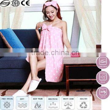 lady pink women sleeveless bathrobe