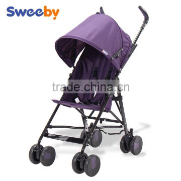 custom pink safety baby stroller with big wheels in good quality
