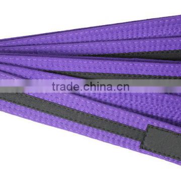 UWIN Gradual change karate black fabric belts(purple&black)