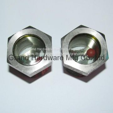 G 1/2 carbon steel fused oil level sight glass male BSP thread professional manufacturer