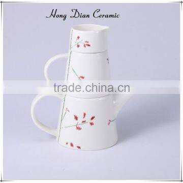 Porcelain Ceramic Type and Eco-Friendly Feature teapot,good quality tea pot with cup,teapot and cup with design