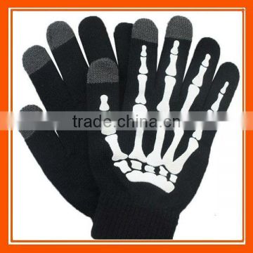 Skeleton Message Texting Touch Mobile Gloves