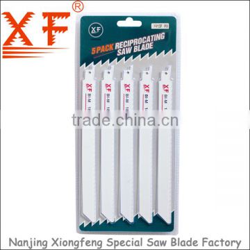 XF-S1122EF 5PCS : 9" 18TPI metal cutting reciprocating saw blades