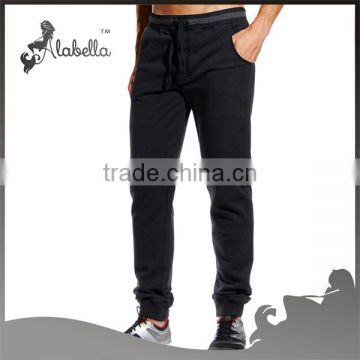 Active washed slim fit cotton pant for man