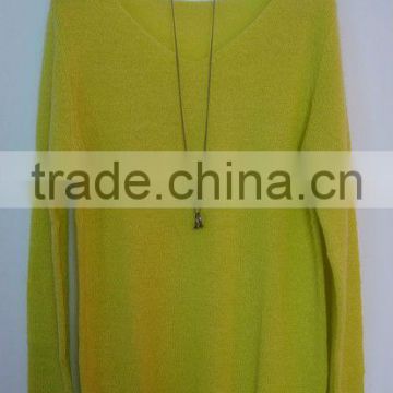 V neck fashion sweater various color