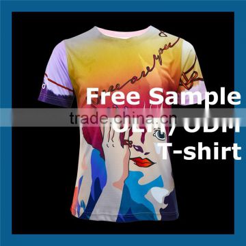 Hot sale Heat transfer printing polyester fabric wholesale fitness clothing