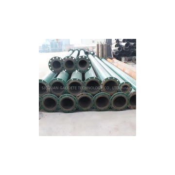 Lined PU tailing conveying pipe