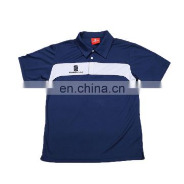 Men's Short Sleeve Mesh Colorblock Polo Shirt