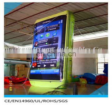 new quality inflatable iphone,inflatable cell phone,giant inflatable mobile phone