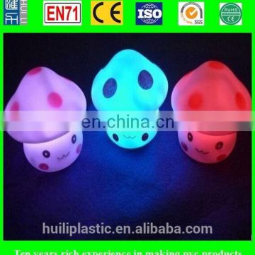 design mushroom night light toy, Cheap pvc night light toys, led plastic toys cheapest price