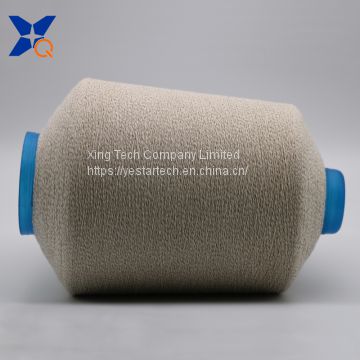 Carbon  conductive fiber nylon filaments 20D/3F wrap Ne7/1 combed cotton Anti-Static yarn for ESD fabrics-XTAA042