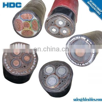 double steel taped armored power cable pvc cable dog cable