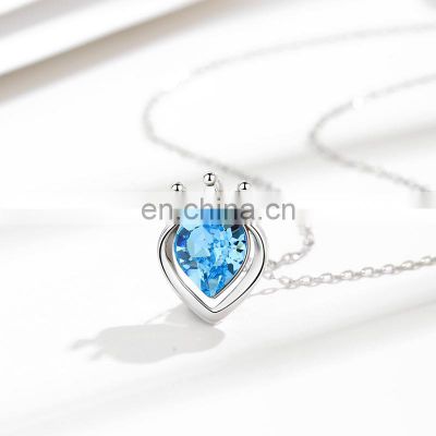 free shipping Gold plated long heart of ocean necklace jewelry with jewelry box