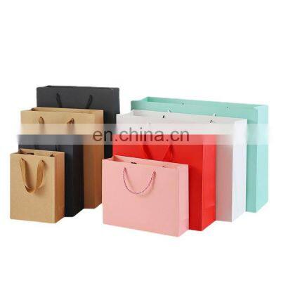 Custom Bolsas De Papel Kraft Gift Shopping Paper Bags With Logo