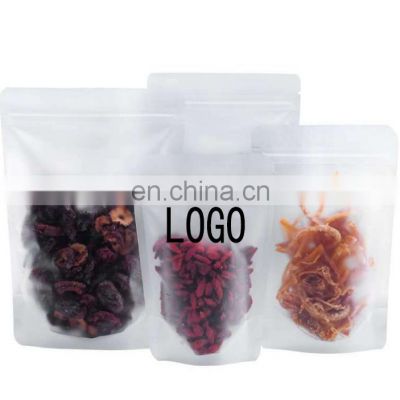 Integral transparent jellyfish transparent zipper sealing packaging bag for food