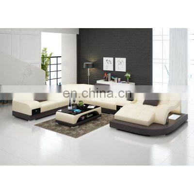 Hot Sale Modern Living Room Sofa Set Furniture Italian Pure Leather Sofas