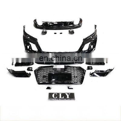 Genuine Car Bumper For Audi Q 5 Upgrade RSQ 5 SQ 5 Star Shine Body kits With ABS Car Grille Diffuser with Exhaust Pipe