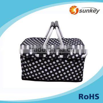 Foldable basket Oxford basket with aluminum handle