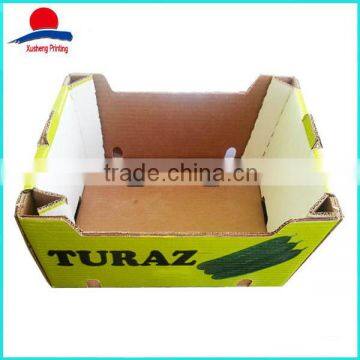 Custom Printed Vegetable Packaging Corrugated Carton