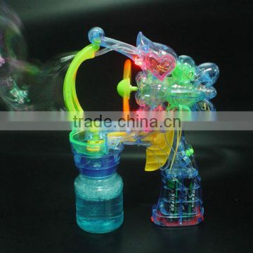 LED Flashing Light-Up Bubble Blowing Gun Rave Party Toy