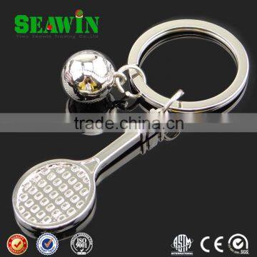 3D mini tennis racket and tennis metal key chain